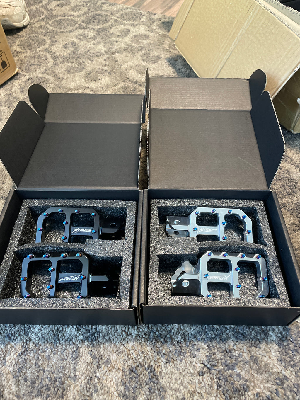 Pegs with titanium pins