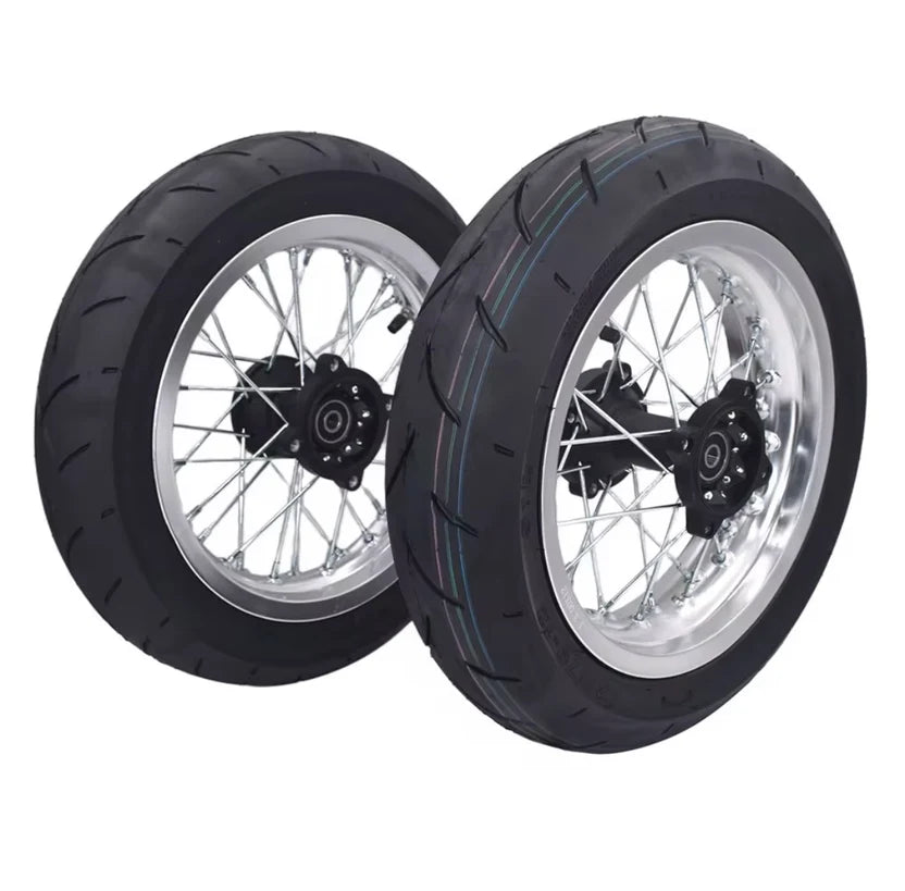 12” Kenda Kurve Spoked Supermoto wheel set
